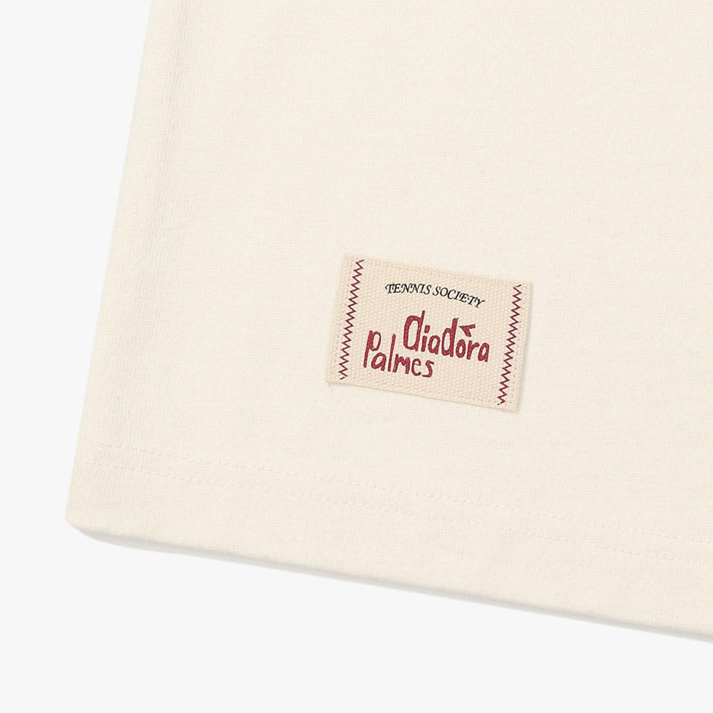 diadora [Diadora By Palmes] Graphic Long Sleeve T-Shirt White