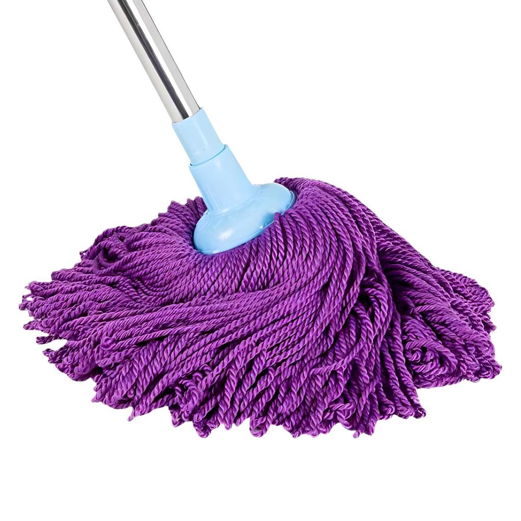 Dual-Use Seamless Rope Mop: Old-Fashioned Fiber Design for Dry and Wet Home Cleaning