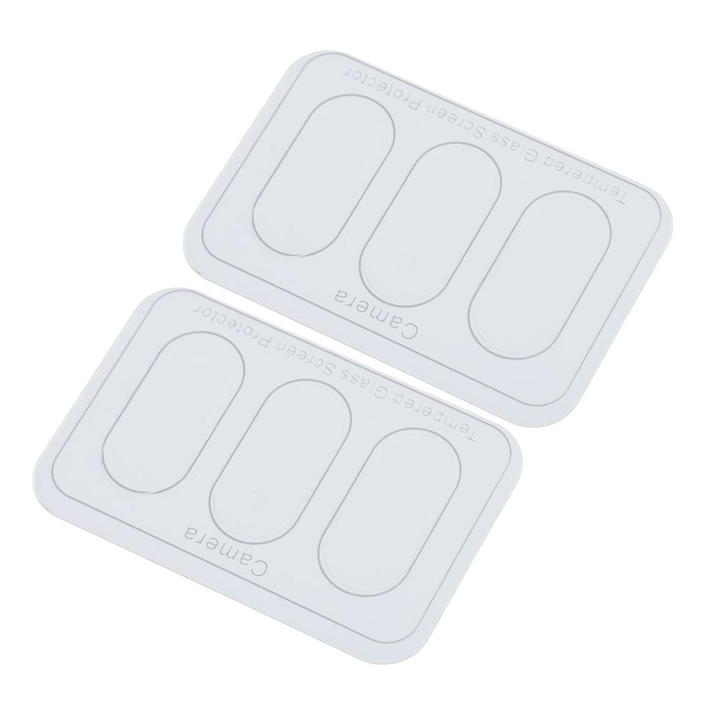 2 Set Tempered Glass Camera Lens Protective Film Anti Fingerprint Anti Scratch Camera Lens