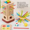 Early Education Wooden 3-in-1 Stick Game Color Cognition Parent-Child Board Game Concentration Balance ToyToy MHWJ-MMM0078