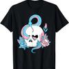 Transgender Pride Trans Flag Skull Snakes Roses Sublte LGBTQ T-Shirt
