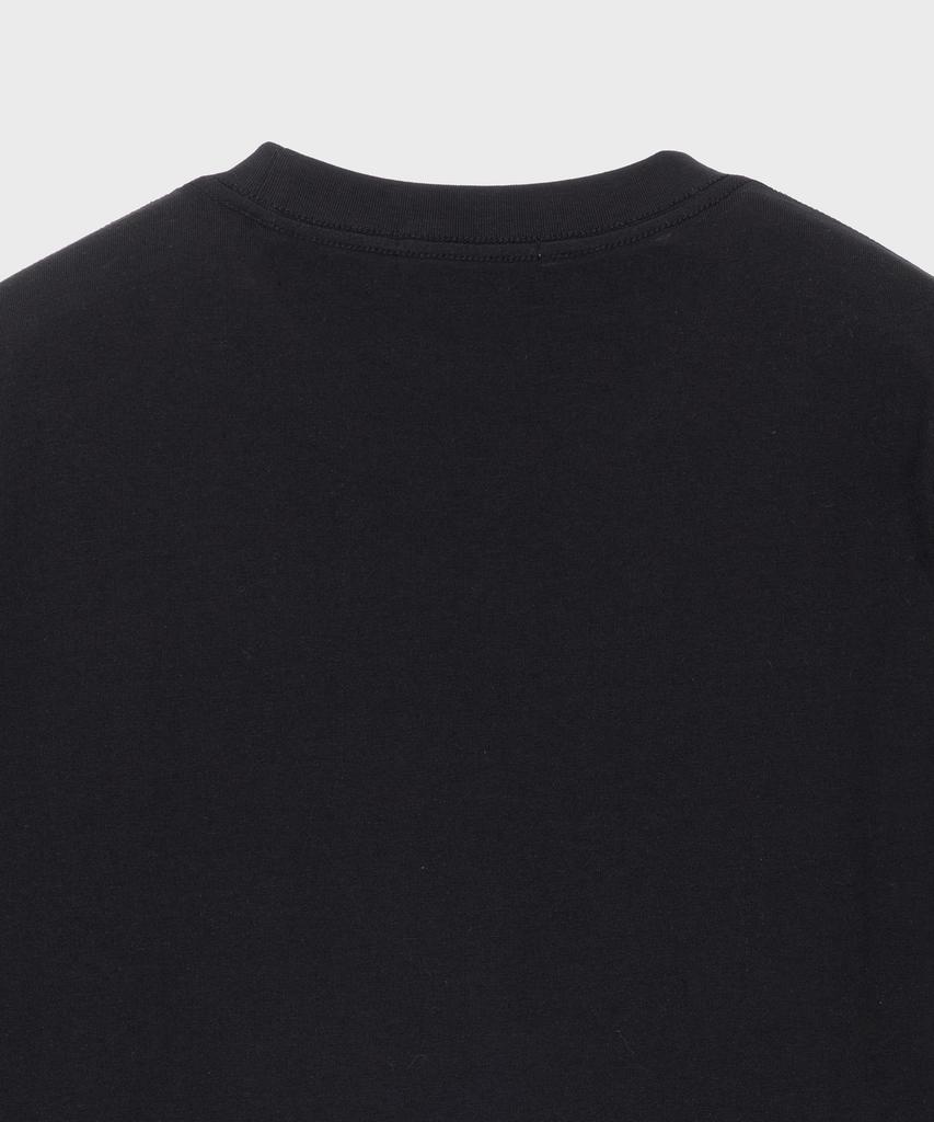 BASIC HOUSE Uni 20-Count Graphic Short Sleeve Tee Black Lxts3105
