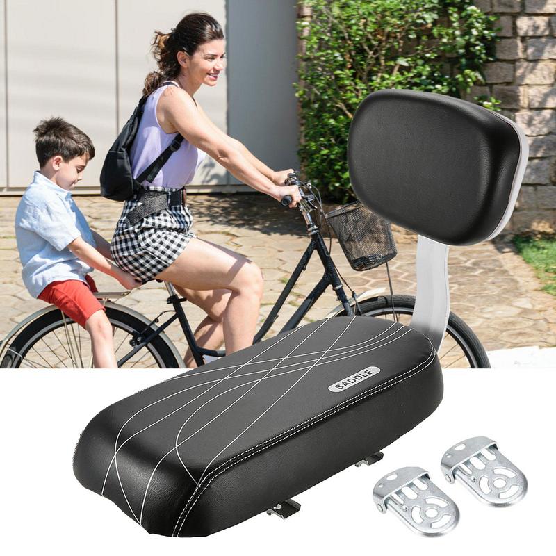 Cycle Accessories Parts Bicicleta Bicycle Rear Seat Saddle Bicycle Child Seat With Back Rest With Handle Armrest Footrest Pedals