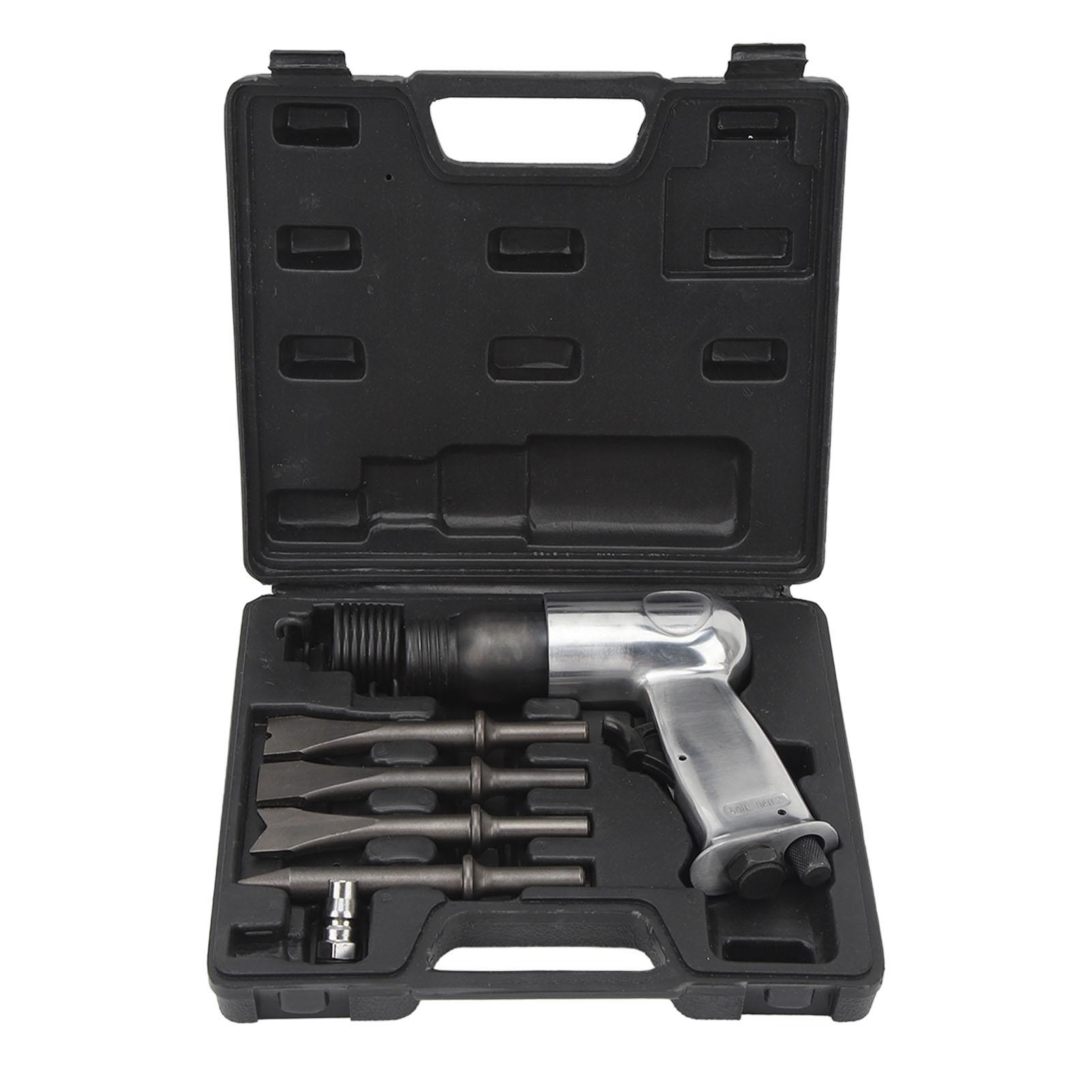 

Air Hammer Kit Heavy Duty Pneumatic Chisel Drill Tool Power Hammer for Car Repair Brake Pad Rust Removal 150mm Short 150 short barrel