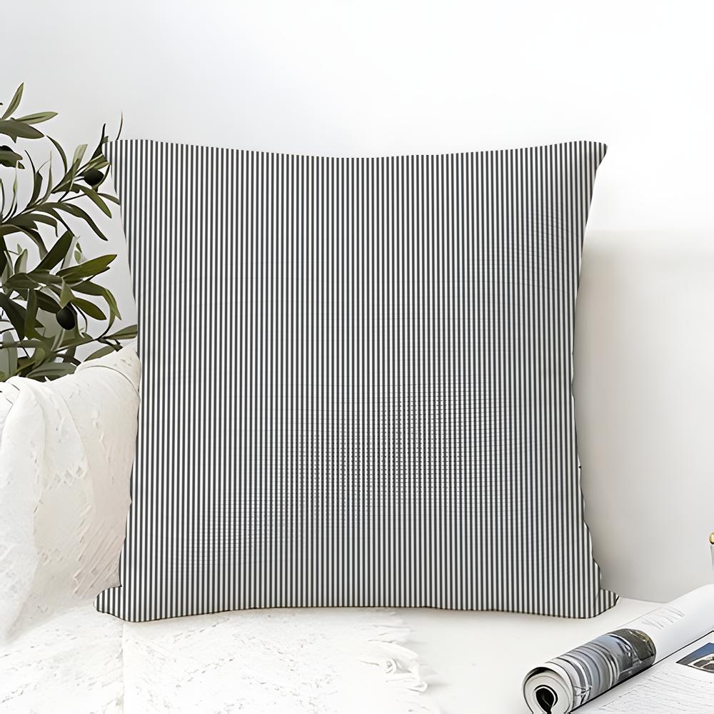 Minimal Classic Black White Stripes Pillow Case linen pillow case sofa home decor cushion cover cushion cove