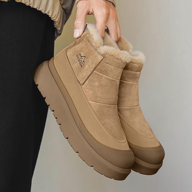 Neue Herbst- und Winter-Plüsch-Outdoor-Warme Plüsch-Verdickte Lässige Dicksohlige Rutschfeste Schneestiefel Trendige Schuhe