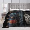 Stars Treks Enterprise Crew  Blanket Quality Soft  Throw Blanket Winter Airplane Travel Outdoor Pattern Bedspread
