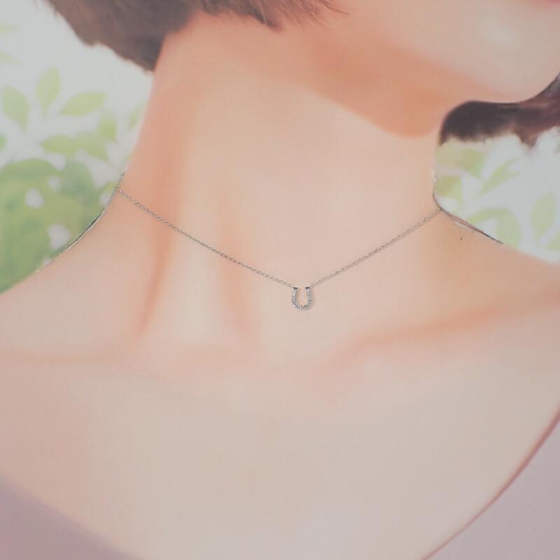 TIFFANY&Co.  Necklace K18 white gold/diamond Women