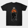 Asian Size Cotton Unisex Tshirt Print T-shirt Funny Halloween Bernie Sanders With Spooky Jack O Lantern Pumpkin T-shirt No-Cut Print Regular Fit
