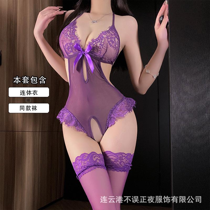 Sexy Lingerie Sexy Lace Onesie Abstinence Uniform Pure Erotic Flirting Pajama Set