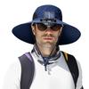 Solar Fan Hat UPF 50+ UV Protection Hat with Detachable Cooling Fan Breathable Men Women Summer Outdoor Activities Fishing Wide Brim Sun Cap