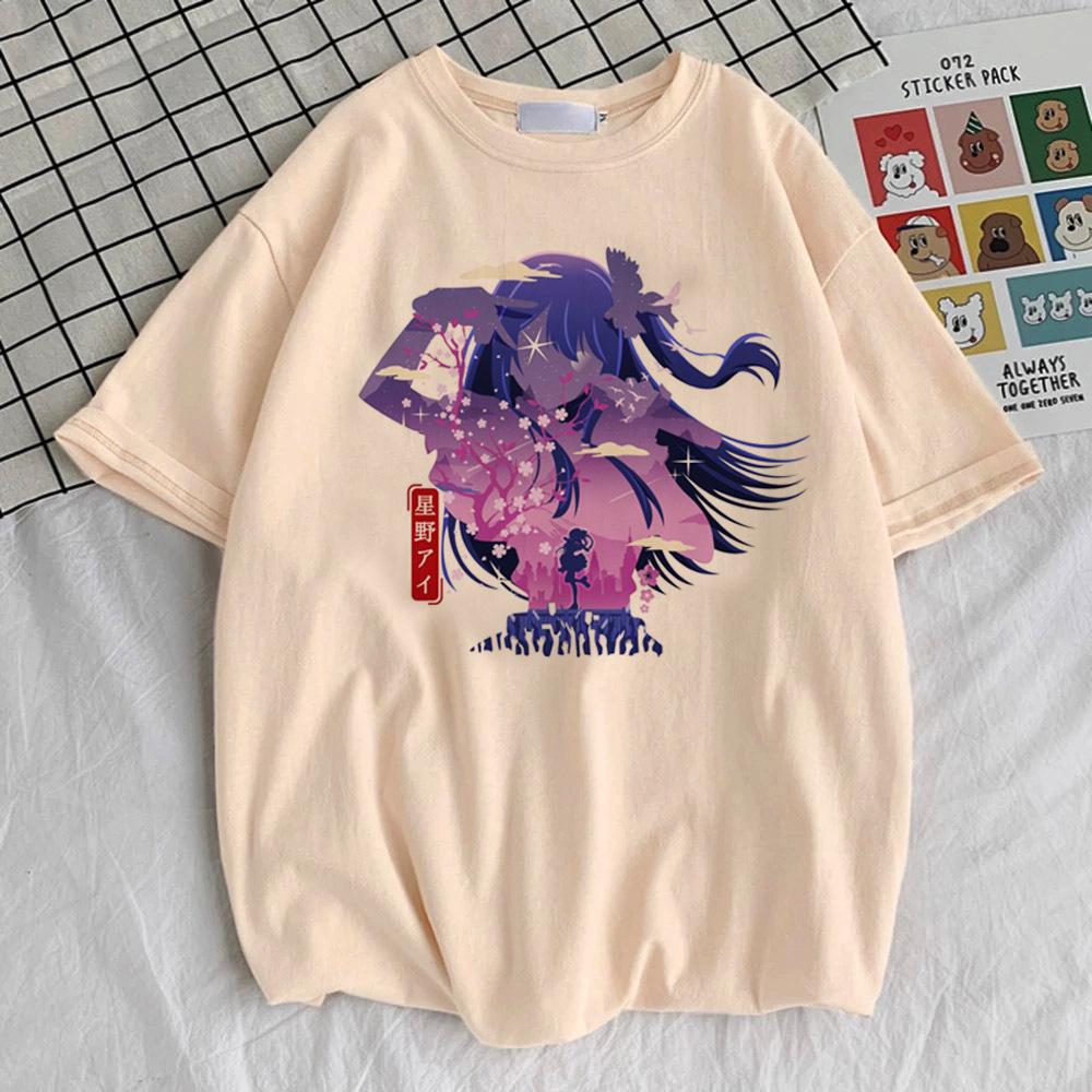 Oshi No Ko tshirt girl Comfortable Pop Culture Vintage Colorful 80s Digital t shirt aesthetic Pop Culture Vintage 2000s