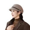 Autumn and Winter Women's Retro Style Beret Equestrian Hat Fashionable Warm Duck Tongue Hat