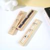 Wood Rectangle Shape Jewelry Tray With French Velvet Lining Ring Holder Earrings Bracelet Display Plate Jewellery Storage Stand
