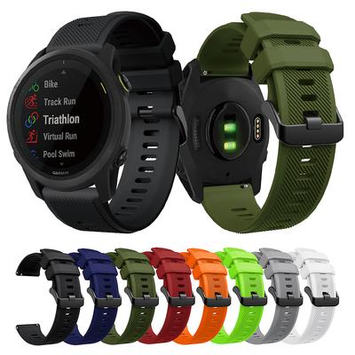 Pasek do zegarka 22mm Silikonowy pasek do zegarka Dla Garmin Forerunner 745 Pasek do smartwatcha