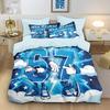 Housse de couette imprimée style graffiti 67 Element Game Controller, amusante, plusieurs tailles, décoration de literie, douce, lavable en machine