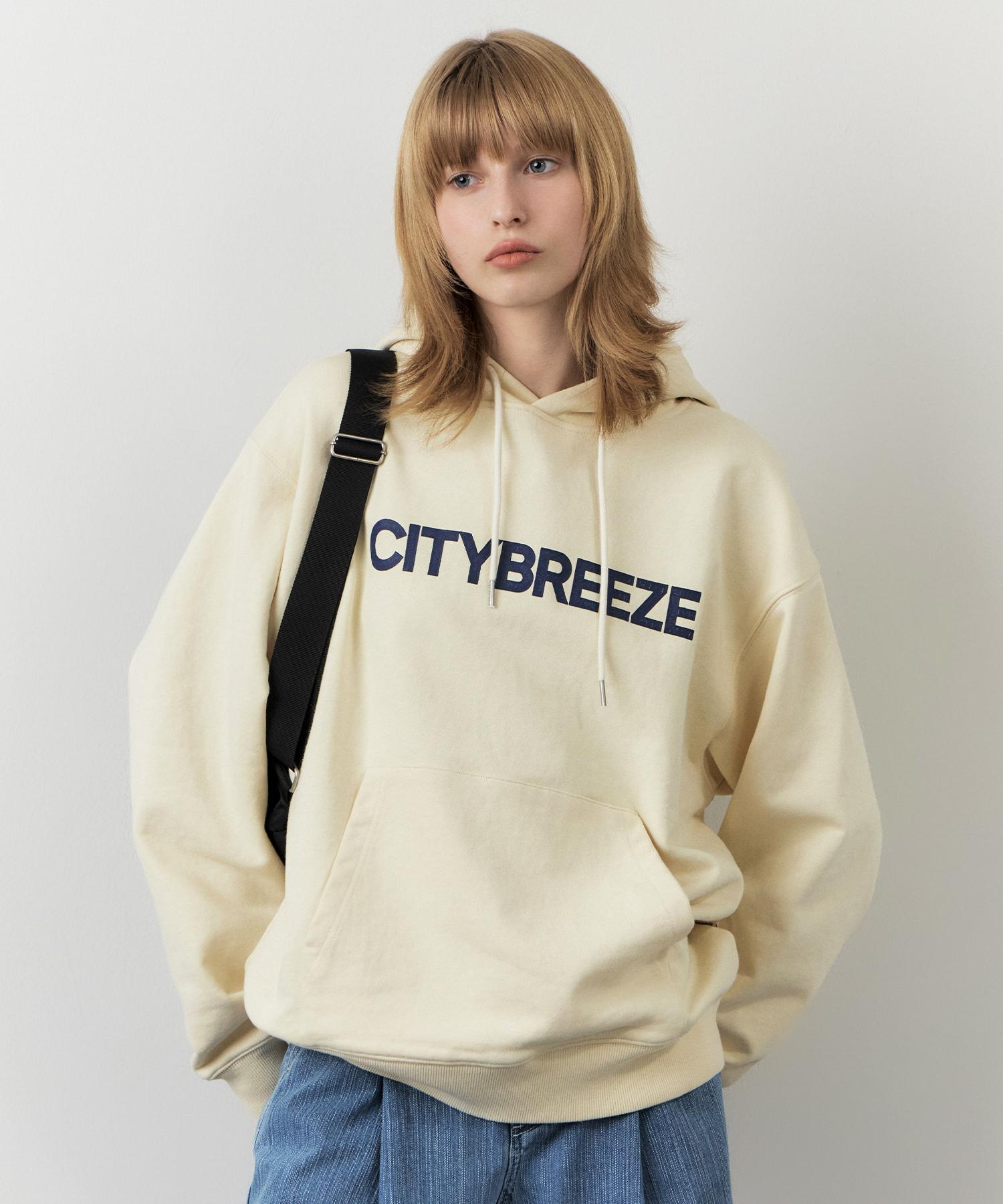 Худи с логотипом-трещиной City Breeze_Кремовый Cream/S