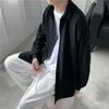 Men Korean Fashion White Long Sleeve Shirts Mens Harajuku Black Oversized Shirt Male Button Up Shirts Blouses 3XL