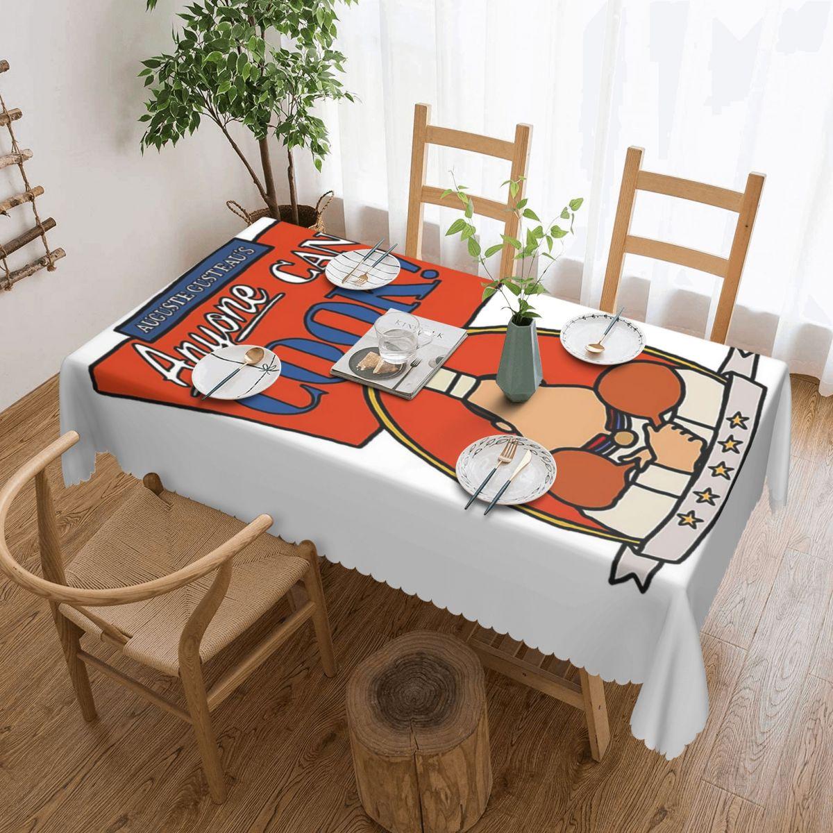 Remy Ratatouille Pack Benutzerdefinierte rechteckige Tischdecke Wasserdichte Tischabdeckung für Essensveranstaltungen Tischdecke 137x183cm