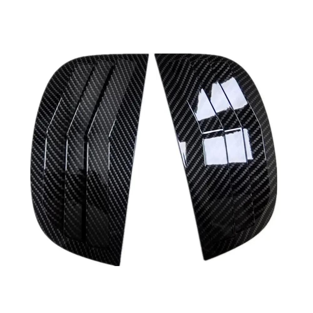 Dla Peugeot 208 2018 2019 2020 2025 2025 2025 2025 Samochodowa Tylna Żaluzja Okienna Boczna Osłona Żaluzji Naklejka Otwór Wentylacyjny Wlot Powietrza Karbon ABS