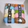 10pcs/set  500g Combed Milk Cotton 4-strands for Hand Woven Baby Yarn Ball DIY Bouquet Material Bag Doll Blanket Scarf