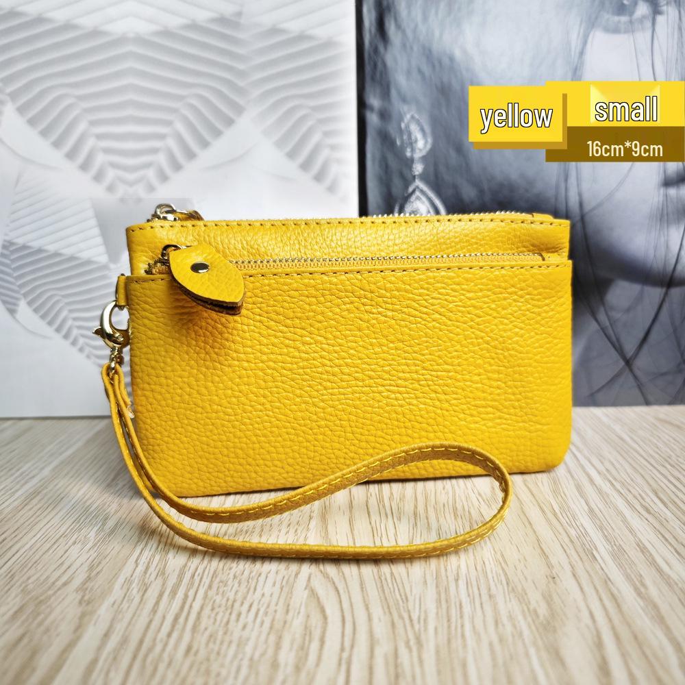 Korean Style Genuine Leather Multi-Functional Women's Wristlet Clutch Wallet
