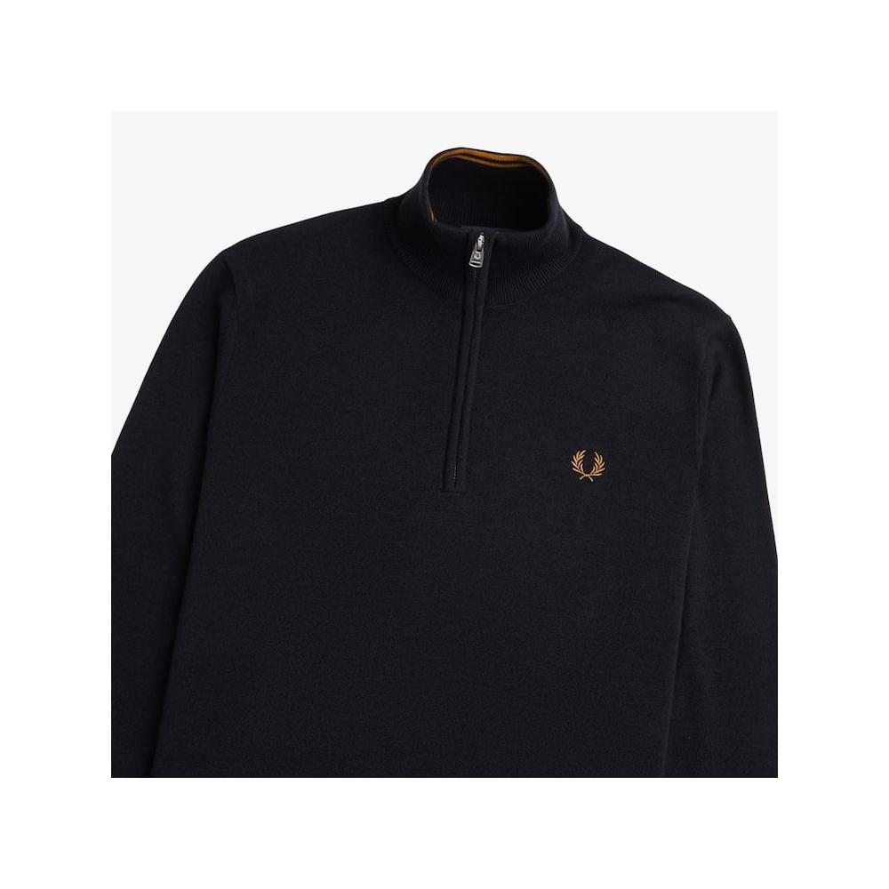 Fred Perry [headquarters Genuine] Fred Perry [sharp] Classic Half Zip Knit  795  Afpm2437624 795 qzgAfpm2437624 795