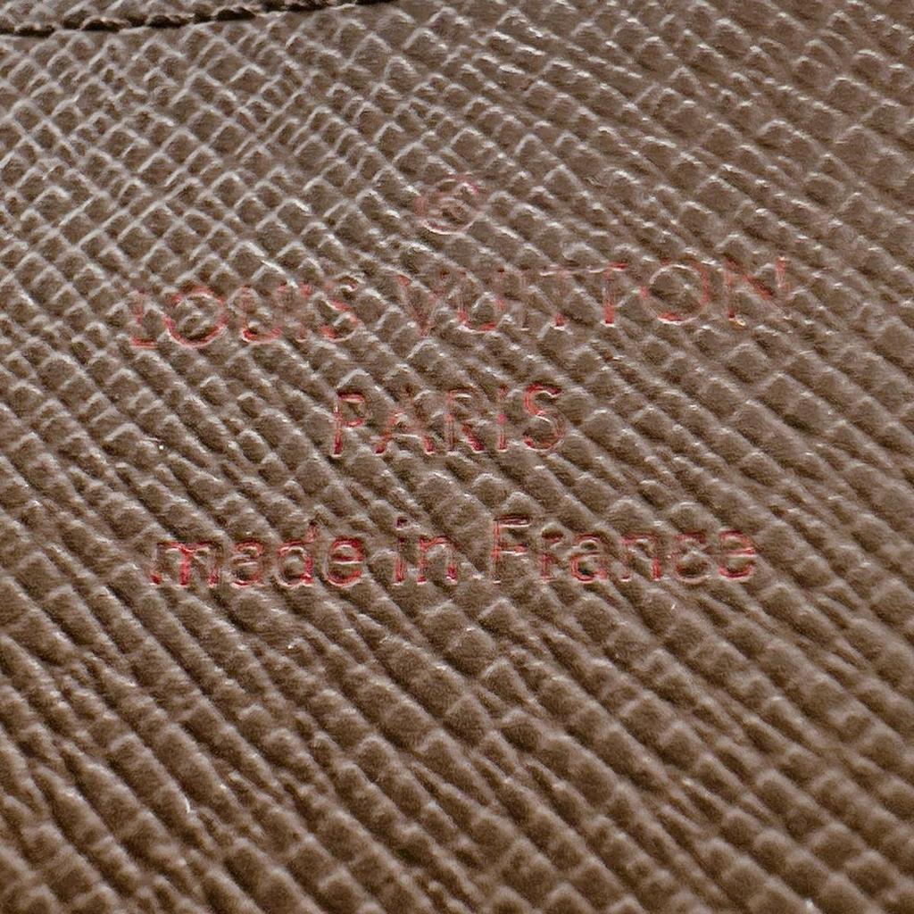 Louis Vuitton Damier Zippy Long Wallet Purse Damier Canvas Brown Unisex N41661 Used