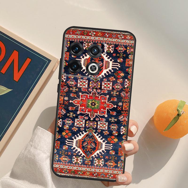 Persian Carpet Floral Pattern Case For OnePlus 13R 12R 10R 13T 10T 11 12 13 15 OnePlus Nord 5 CE 2 3 4 Lite N20 N30 Cover
