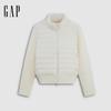 Women's Stand-Collar Knit-Panel Puffer Jacket