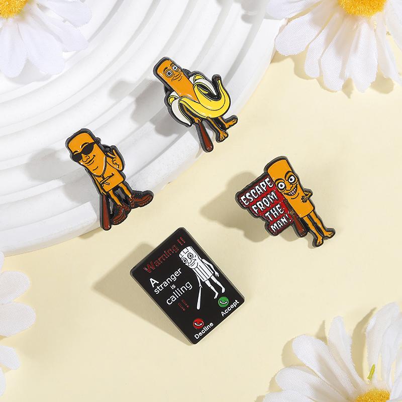 Tung Tung Tung Sahur Enamel Pins Custom Stickman Horror Adventure Game Brooches Lapel Badges Clothes Jewelry Gift for Friends