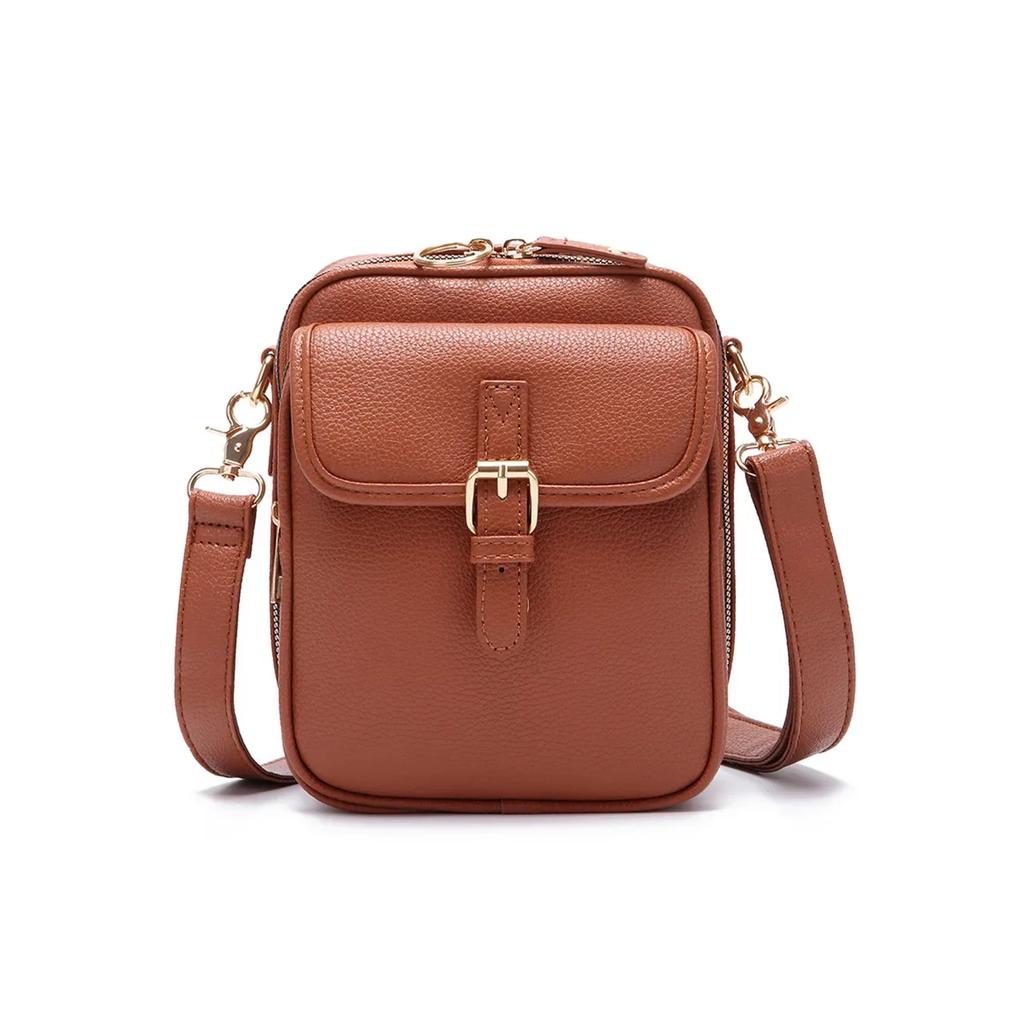 Vintage Torebka na ramię z 10 przegródkami blokującymi RFID, dwuwarstwowa, duża pojemność, torba crossbody, damska, antykradzieżowa, listonoszka