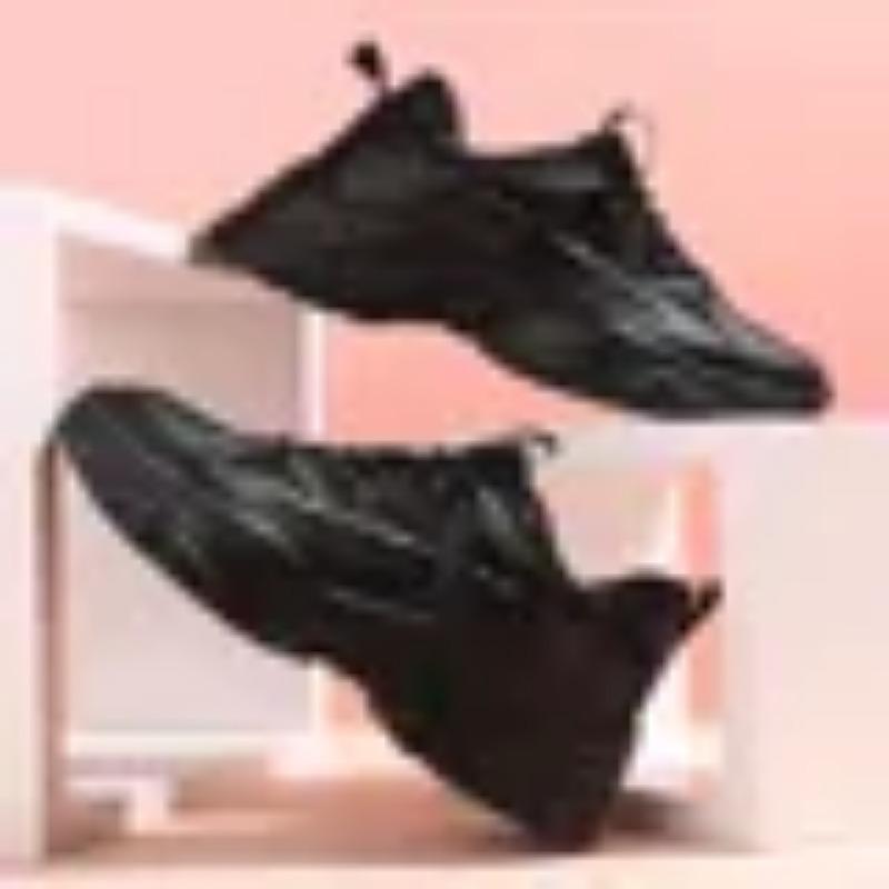

Мужские дышащие кроссовки для бега Женские легкие повседневные теннисные спортивные туфли Нескользящие туфли на платформе Уличные кроссовки 43 чёрный
