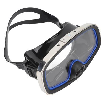 Scuba Diving Goggles Tempered Glass Anti Fog Nose Valve Lightweight Single Lens Snorkeling Goggles for Swimming Water Sports