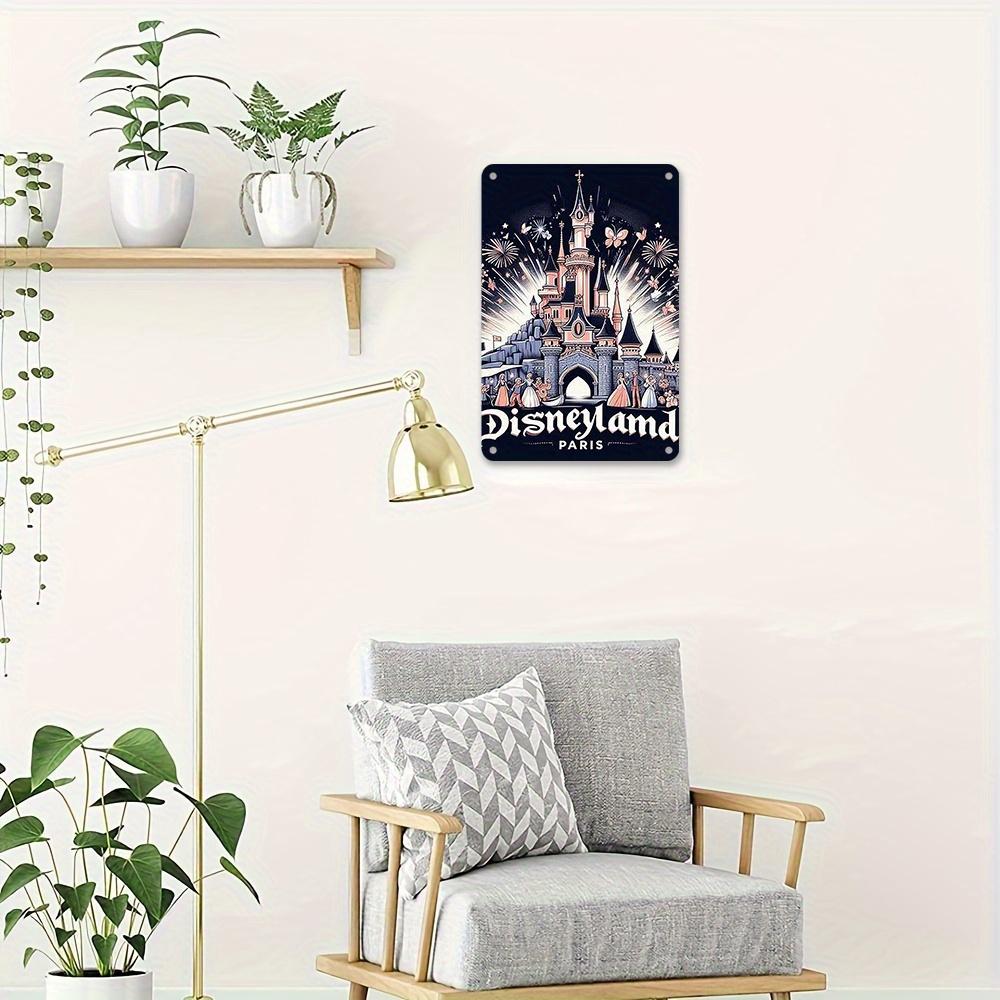 1pc Disney Donald Duck Mickey Pluto Metal Tin Sign 8x12 Inch Vintage Wall Art - Classic Retro Home Decor for Living Room, Kitche