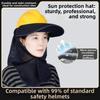 Breathable Hard Hat Sun Shield UV Protection Construction Cap Cover  Travel
