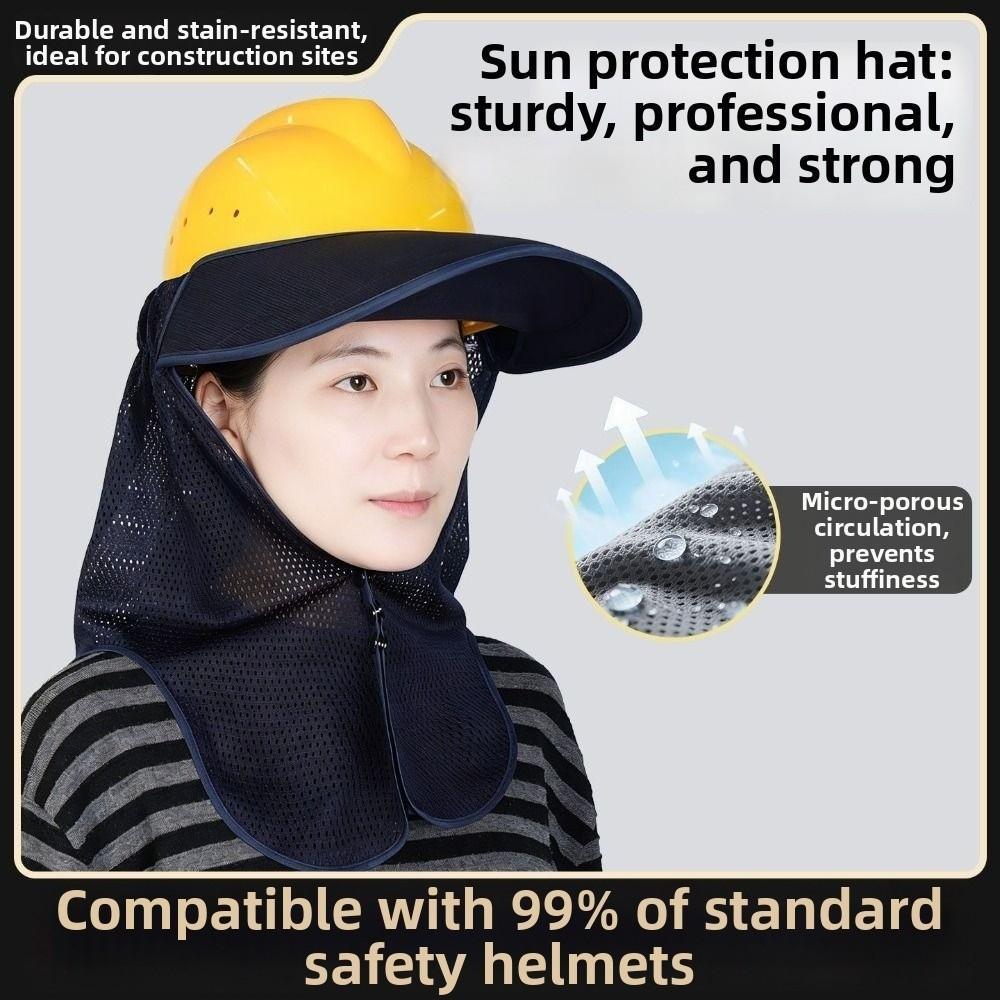 Breathable Hard Hat Sun Shield UV Protection Construction Cap Cover Travel