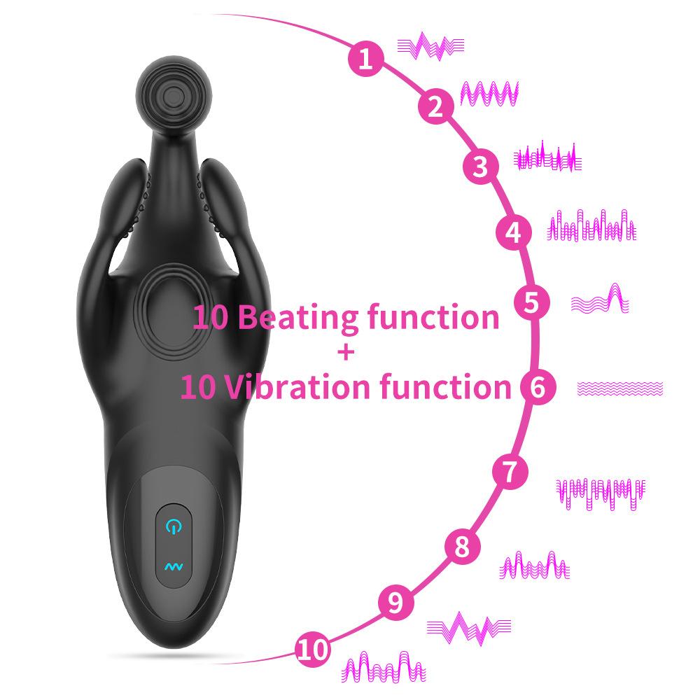 Godzilla Three-Fork Beating Vibrating Egg J Handheld Massaging Device Couple's Product Adult Supplies Factory
