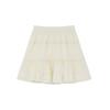 Women's Ruffle V Neck Short Sleeve Top And Elastic Waist Mini Skirt Two Piece Set Solid Cotton Elegant French Summer Outfit