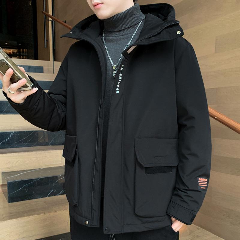 Пуховик мужской зимний модный бренд красивая рабочая одежда повседневная утолщенная — фото 4