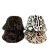 Warm Outdoor Leopard Print Bucket Hat,Multi Color Casual Headwear for Women,Suitable for Autumn/Winter Outdoor Winter Outfits