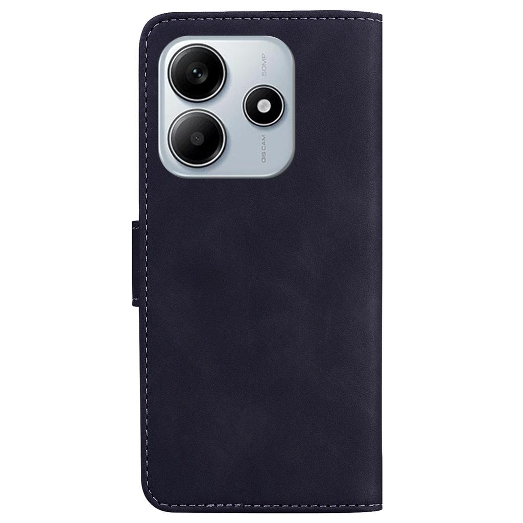 For Xiaomi Redmi Note 14 5G Case Solid Color Leather Wallet Phone Cover