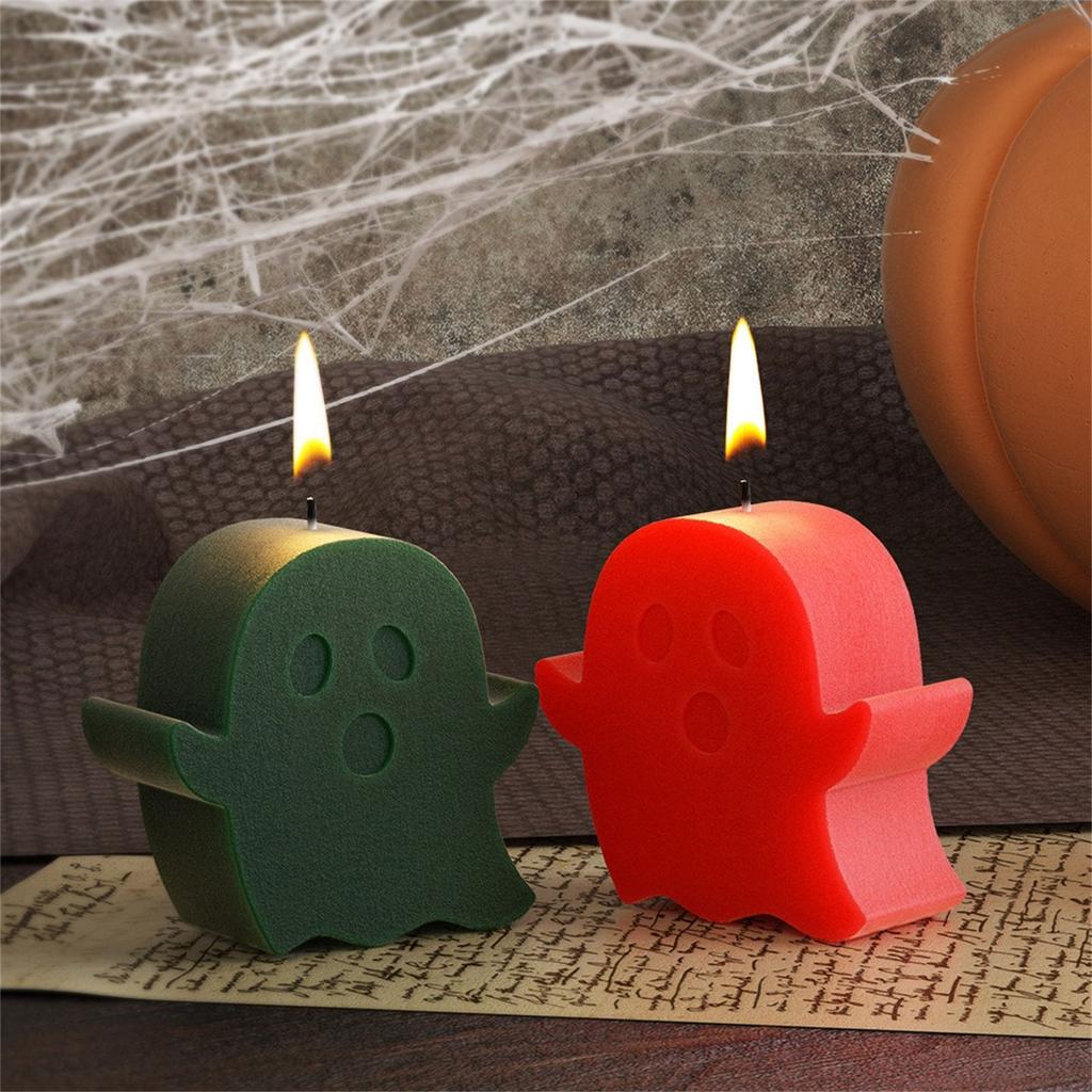 2Pcs Halloween Pumpkins Skull Bat Coffin Silicone Molds for Epoxy Resin Candle Soap Concrete Cement Silicone Moulds