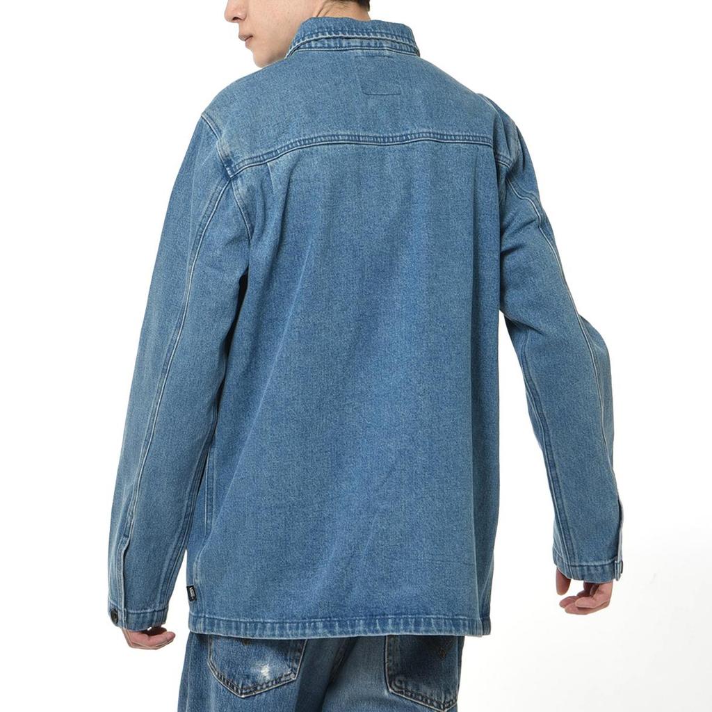 Vans Outdoor Casual Solid Color Lapel Single-Breasted Long Sleeve Jacket Men Jackets Blue VN0008FXCDX