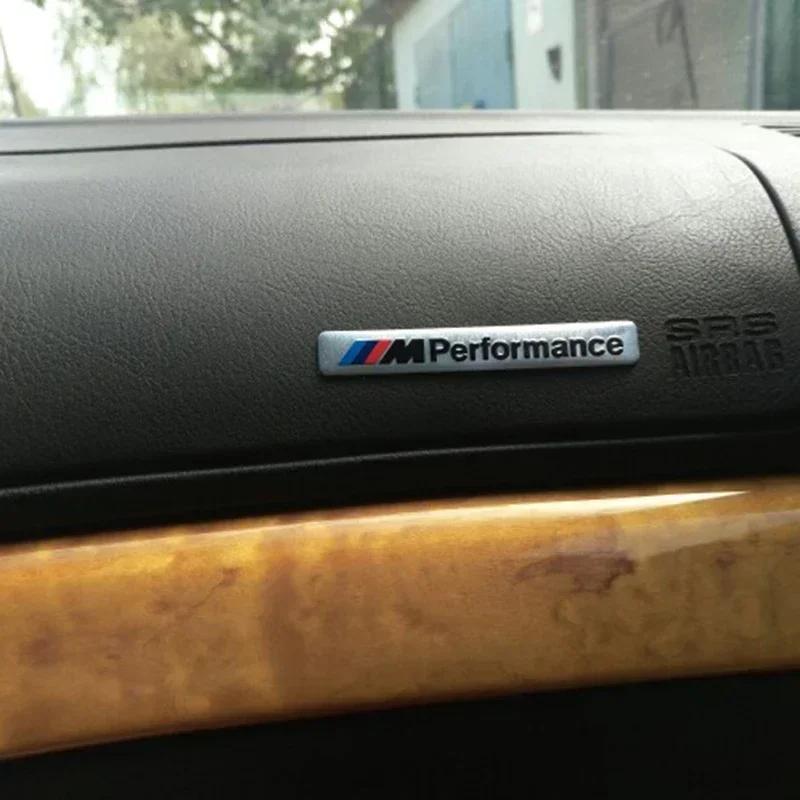 1pcs Metal Labeling M Performance Car Interior Sticker For bmw M Sticker X1 X3 X4 X5 X6 X7 e46 e90 f20 e39 f10 Car accessories