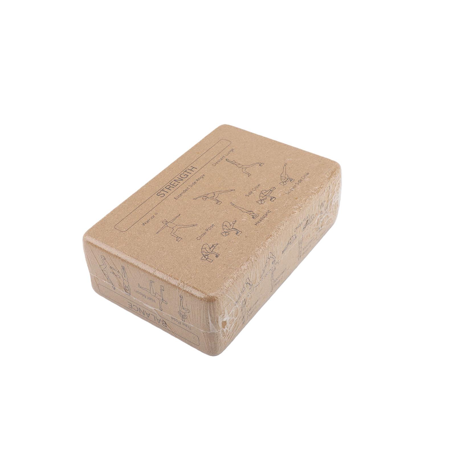 2pcs Cork Blocks Multifunctional Stable Support Cork Bricks for Meditation Fitness Stretching