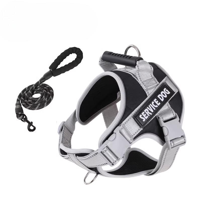 Dog Leash Explosion-proof Pet Chest and Back Strap, Medium and Large-sized Dog Anti-breakaway Dog Chest and Back Walking Leash