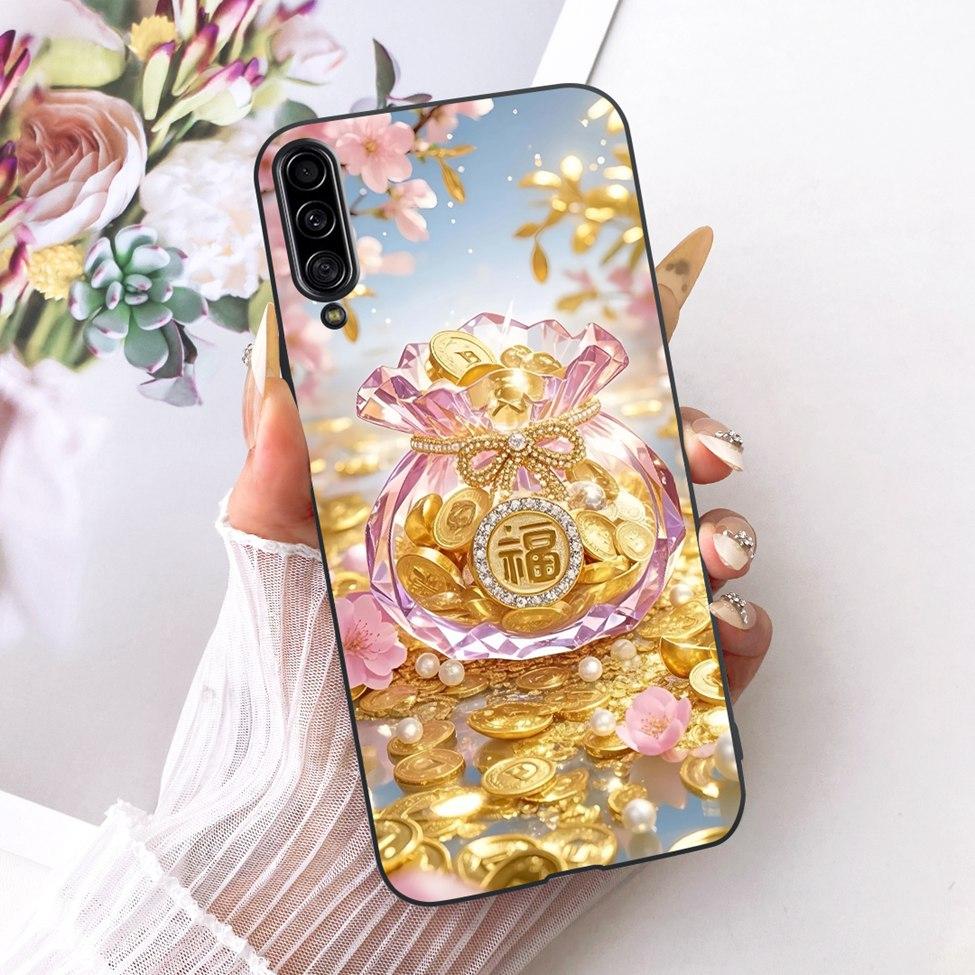 Pour Samsung Galaxy A90 5G Coque Silicone Mignon Mode Fleurs Peinte Drôle Coquille Pour Samsung A90 5G SM-A908B SM-A908N SM-A9080