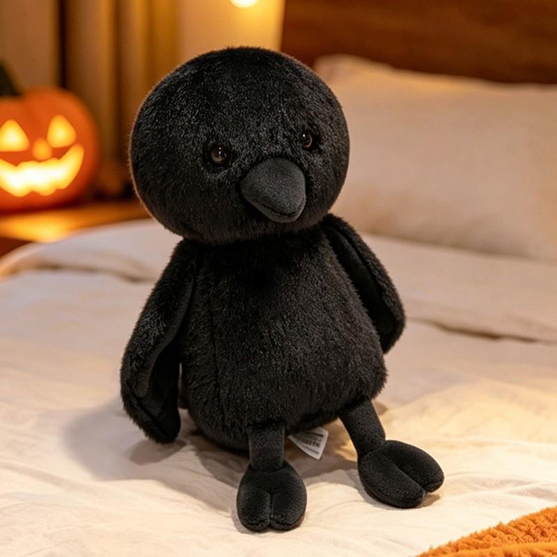 Halloween Plush Toys Set - Pumpkin Ghost Bat Spider Stuffed Animals Decorative Pillows Kids Party Home Decoration