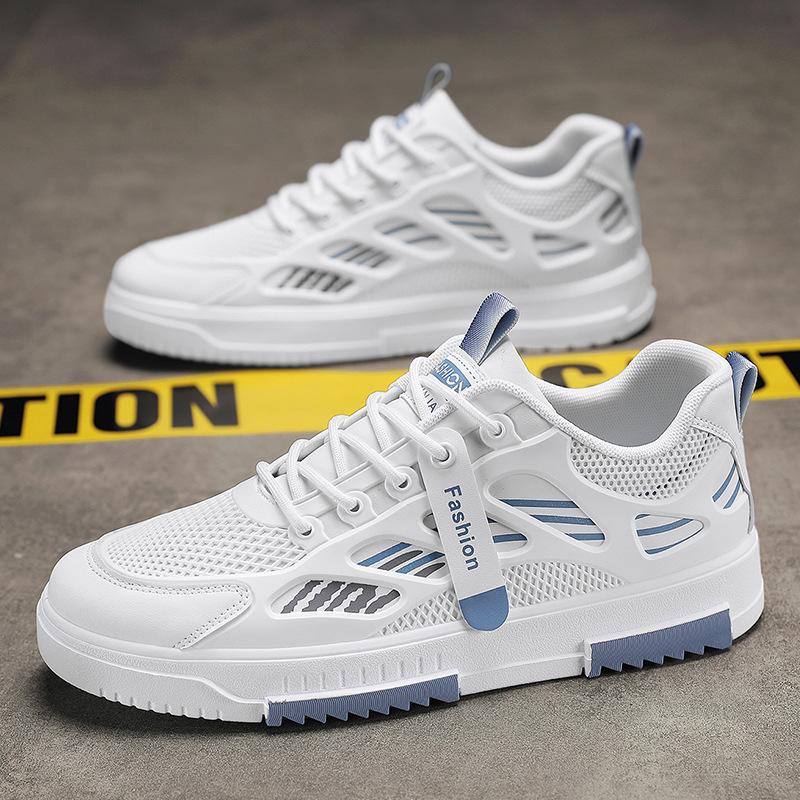 Autumn Men'S Breathable Low-Top Board Shoes Fashion Skateboard Shoes Color Matching Student Sports Leisure Internet Celebrity Trendy Men'S Shoes